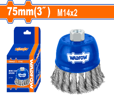 WADFOW 75m  3"   فرشاية فنجان بولاد جدل Wadfow