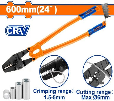 WADFOW 24" مكبس حلقات كابلات بولاد Wadfow