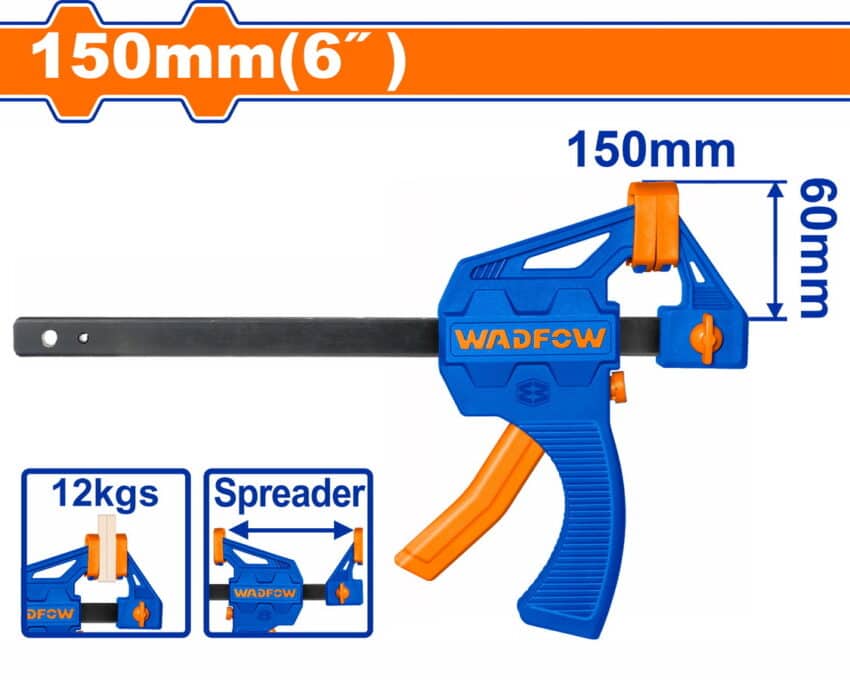 WADFOW  6"  (60x150)mm 60KGS ملزمة جمع بلاستك Wadfow