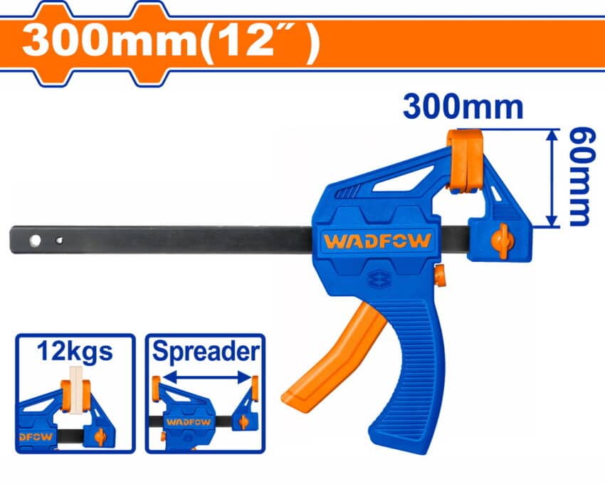 WADFOW 12"  (60x300)mm 60KGS ملزمة جمع بلاستك Wadfow