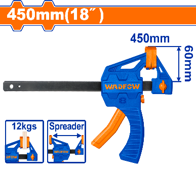 WADFOW 18"  (60x450)mm 60KGS ملزمة جمع بلاستك Wadfow