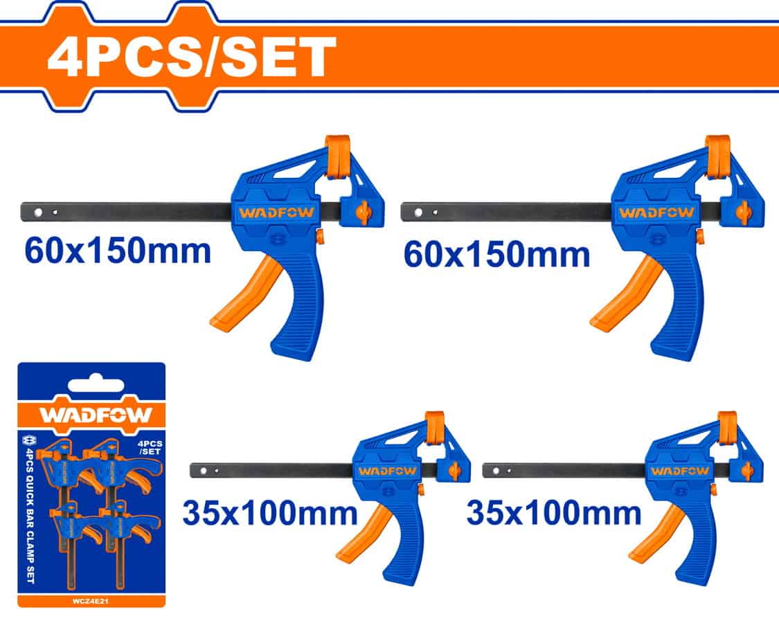 WADFOW 4Pcs  طقم ملازم جمع بلاستك Wadfow