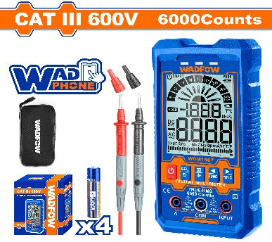 WADFOW CAT III 600V ساعة فص ديجيتال Wadfow