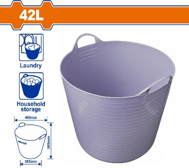 WADFOW 42L سطل بلاستك مرن Wadfow
