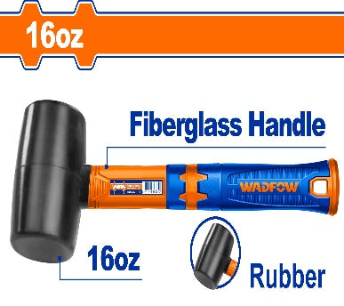WADFOW 450g/16 oz ( black) مطرقة كوتشوك مسكة فايبر Wadfow