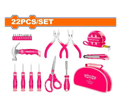 WADFOW 22Pcs شنطة عدة نسائي Wadfow