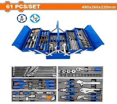 WADFOW 61 Pcs  شنطة عدة حديد Wadfow