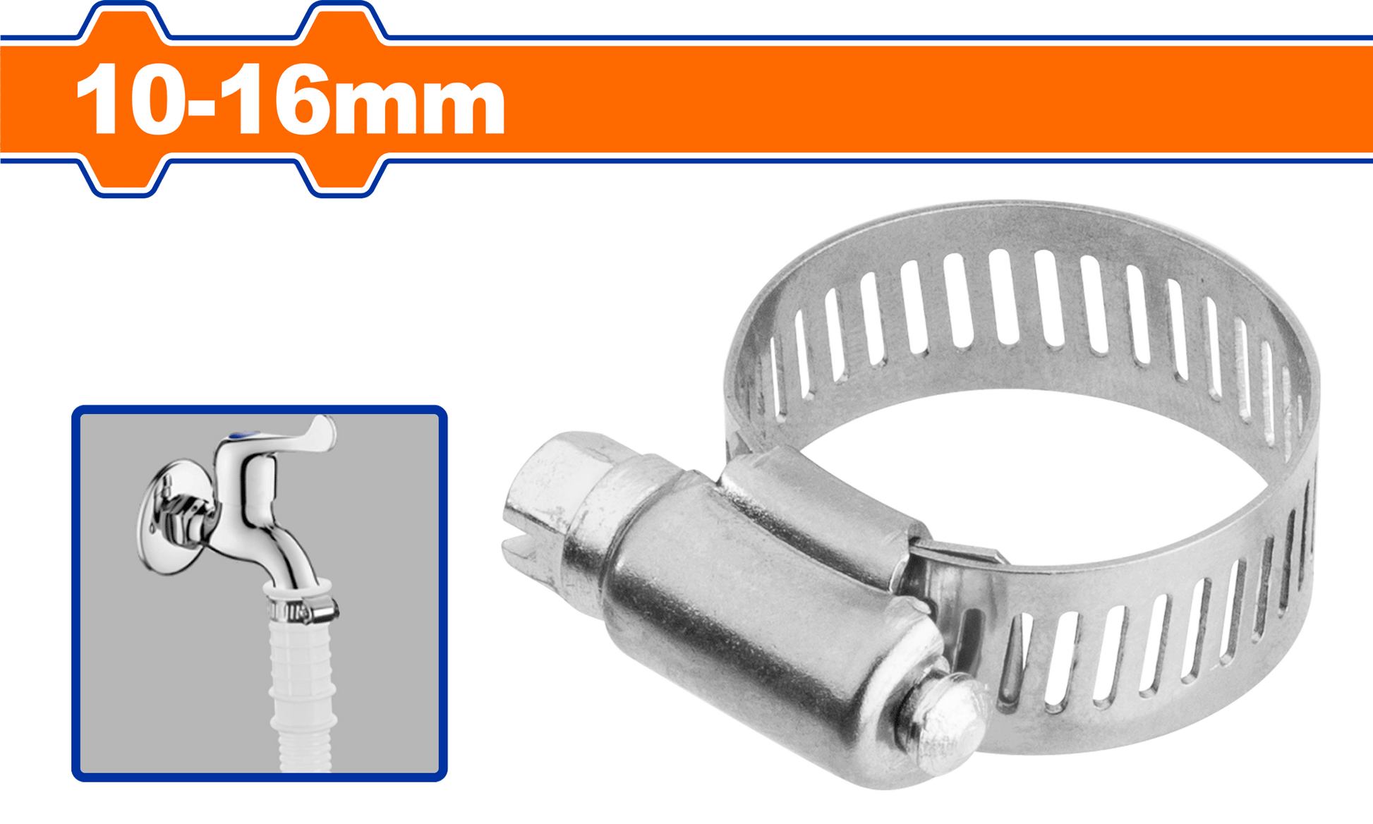 WADFOW 50 Pcs  10-16 mm   رباط ستانلس Wadfow