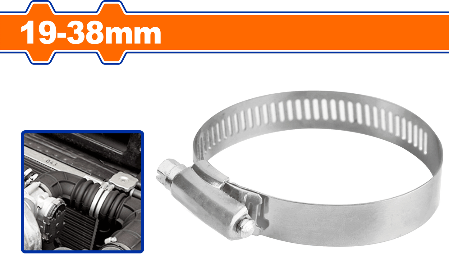 WADFOW 20 Pcs  19-38 mm   رباط ستانلس Wadfow