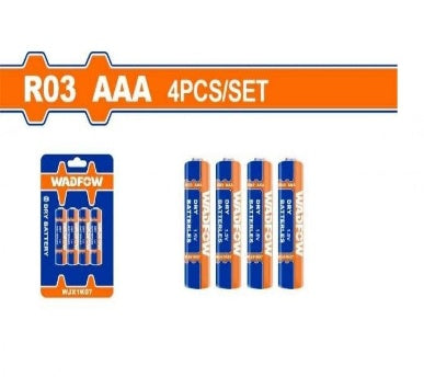 WADFOW 4 Pcs AAA 1.5 R03 بطاريات على الكارت Wadfow