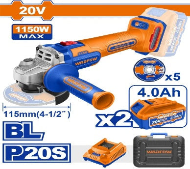 WADFOW  20V 2Batt 20Ah + Char + Box  BL  صاروخ على البطارية Wadfow