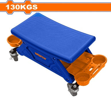 WADFOW 130Kgs كرسة متحركة بدوليب لتنظيف السيارات Wadfow