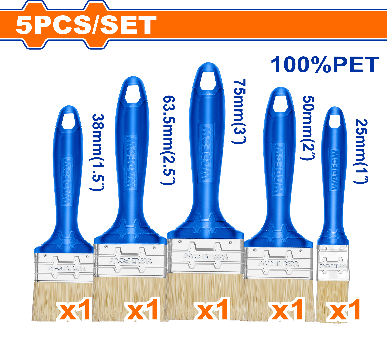WADFOW 5 Pcs  Bristle  طقم فراشي دهان مائي مسكة بلاستك Wadfow