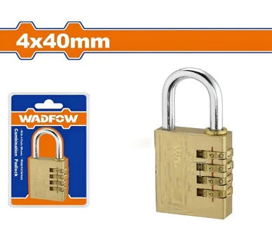 WADFOW 4x40mm قفل نحاس كود 3 ارقام Wadfow