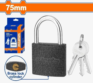 WADFOW 75 mm قفل حديد اسود Wadfow