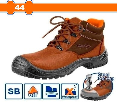 WADFOW 44 بوط عمال مع حماية للاصابع بني Wadfow