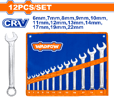 WADFOW 12 Pcs Combination spanner set Wadfow