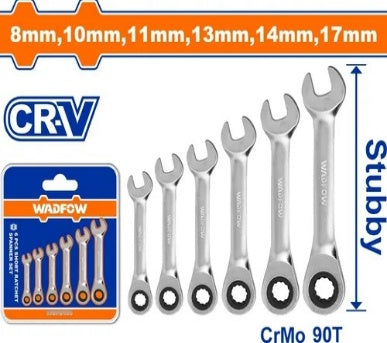 WADFOW 6pcs  8 - 17 mm   طقم شق مسنن طقطاق Wadfow
