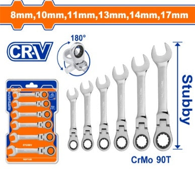 WADFOW 6pcs  8 - 17 mm   طقم شق مسنن طقطاق بيطوي Wadfow