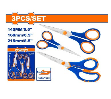 WADFOW 3Pcs (5.5"+6.5"+8.5") طقم مقصات Wadfow
