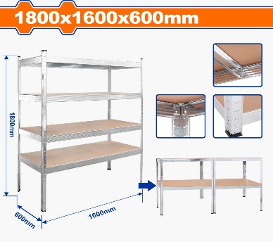 WADFOW W1800mm x D400mm x H1800mm   ستاد خمس رفوف Wadfow