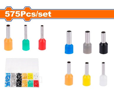 WADFOW 575Pcs  علبة كوسات حصر شريط كهرباء مشكل Wadfow
