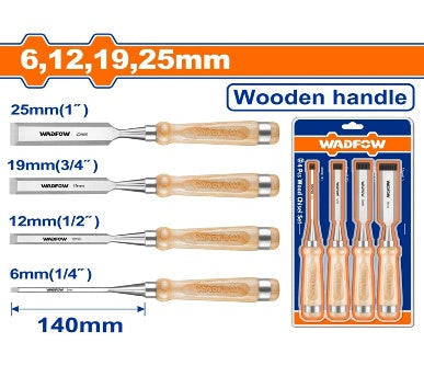 WADFOW 4Pcs ازميل نجار مسكة خشب Wadfow