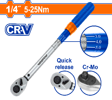 WADFOW   1/4" 5-25Nm مسكة تورك طقطاق Wadfow