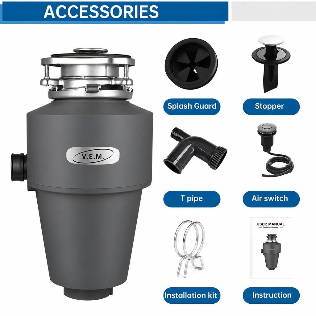 V.E.M. Food Waste Disposer - 560W V.E.M.