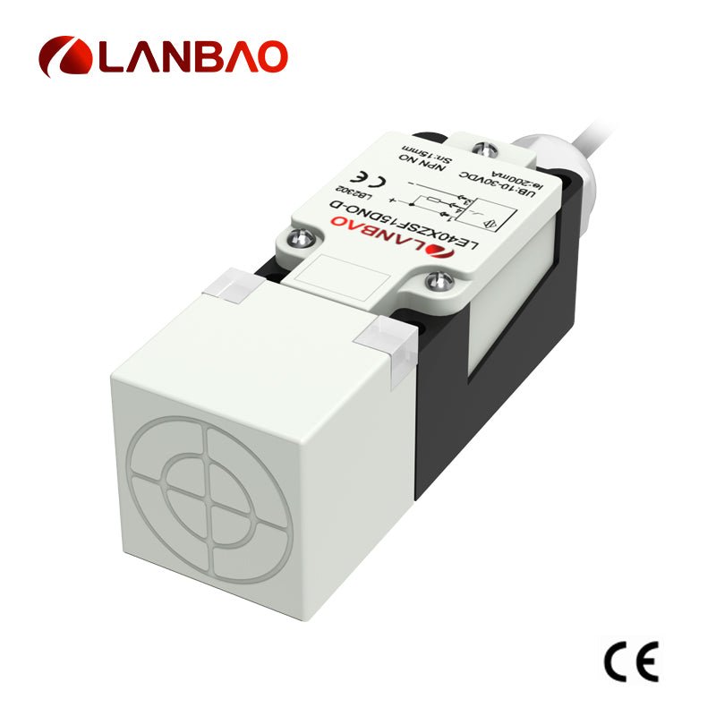 AC/DC Inductive Proximity Sensor LE40SZSF15DNO - E2 20…250V AC 15mm 20mm Detection - Lanbao - Azar Group