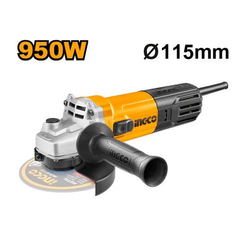 INGCO Angle Grinder 950W 115mm AG95018