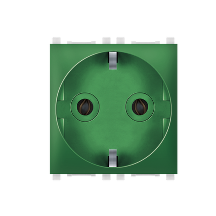 Aling-Conel Experience 2-Pole Socket Outlet with Shutter (2M) - Art. 74152 Aling Conel