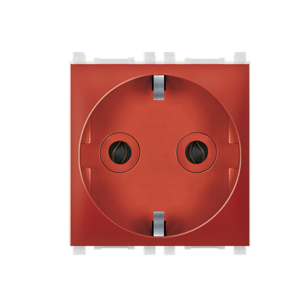 Aling-Conel Experience 2-Pole Socket Outlet with Shutter (2M) - Art. 74152 Aling Conel
