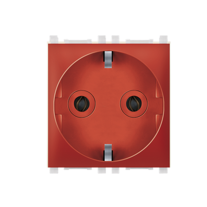 Aling-Conel Experience 2-Pole Socket Outlet with Shutter (2M) - Art. 74152 Aling Conel