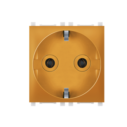 Aling-Conel Experience 2-Pole Socket Outlet with Shutter (2M) - Art. 74152 Aling Conel