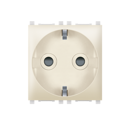 Aling-Conel Experience 2-Pole Socket Outlet with Shutter (2M) - Art. 74152 Aling Conel