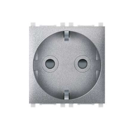 Aling-Conel Experience 2-Pole Socket Outlet with Shutter (2M) - Art. 74152 Aling Conel