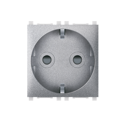 Aling-Conel Experience 2-Pole Socket Outlet with Shutter (2M) - Art. 74152 Aling Conel