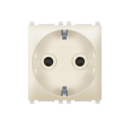 Aling-Conel Experience 2-Pole Socket Outlet with Transparent Cover (2M) - Art. 74153