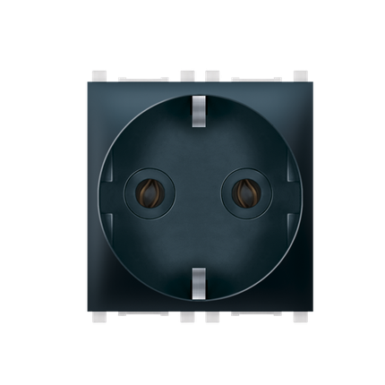 Aling-Conel Experience 2-Pole Socket Outlet with Transparent Cover (2M) - Art. 74153