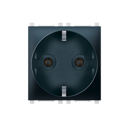 Aling-Conel Experience 2-Pole Socket Outlet with Transparent Cover (2M) - Art. 74153