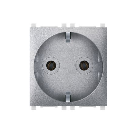 Aling-Conel Experience 2-Pole Socket Outlet with Transparent Cover (2M) - Art. 74153