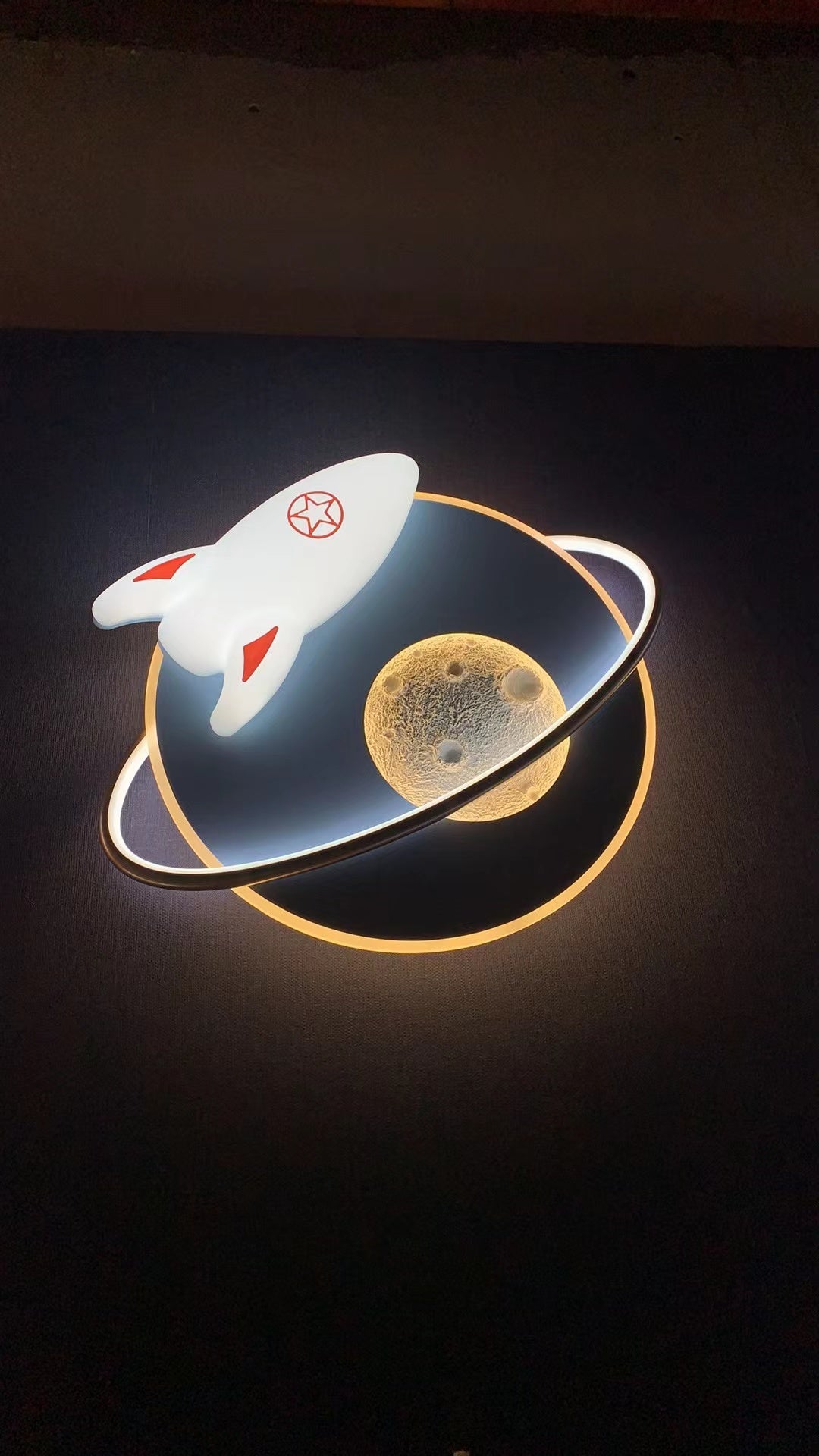 AUR - KID - 655BL Blue Space Rocket Ceiling Light - Lighting - Aura Lighting - Azar Group