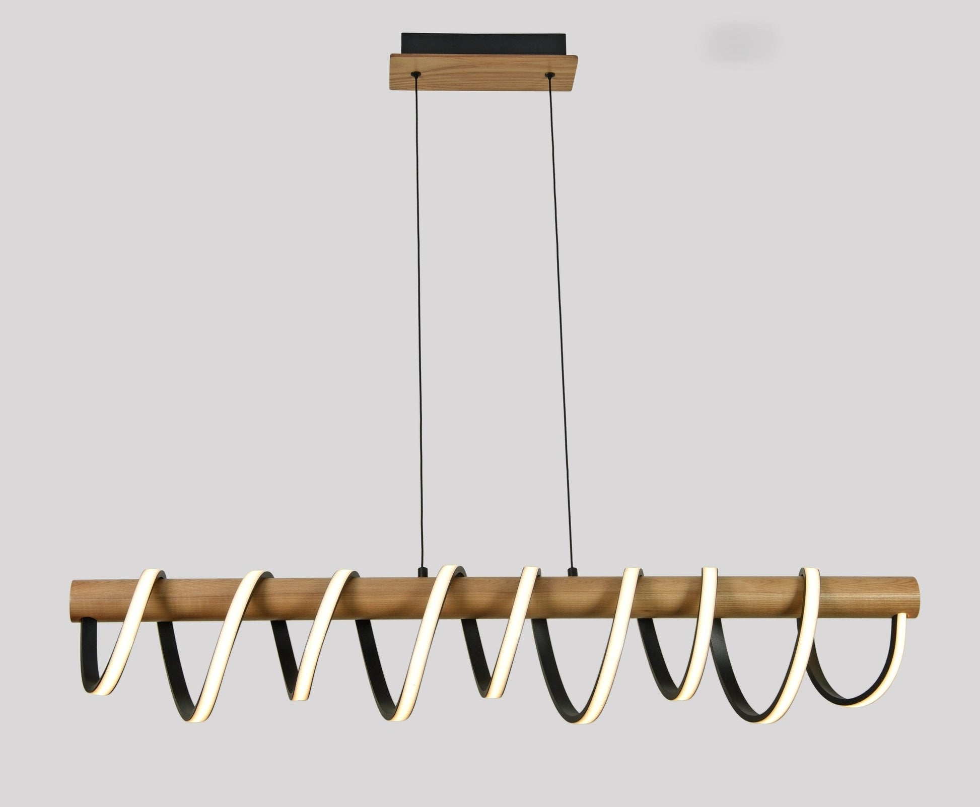 AUR - M650 - 60W - BK Modern Spiral Pendant Light - Lighting - Aura Lighting - Azar Group