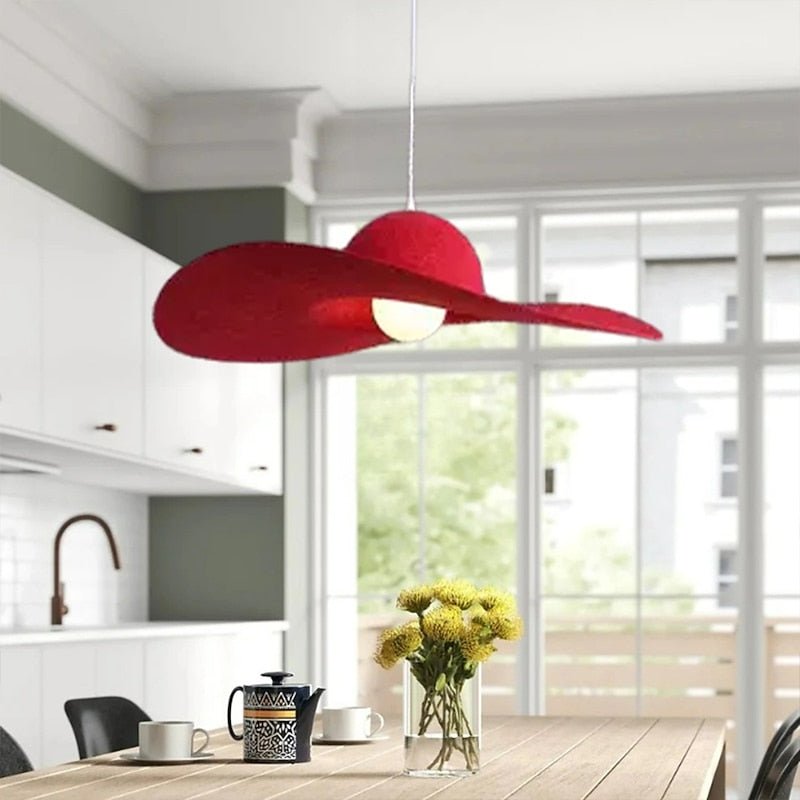 AUR - MD1721 - D500 - RD Red Hat Chandelier - Lighting - Aura Lighting - Azar Group