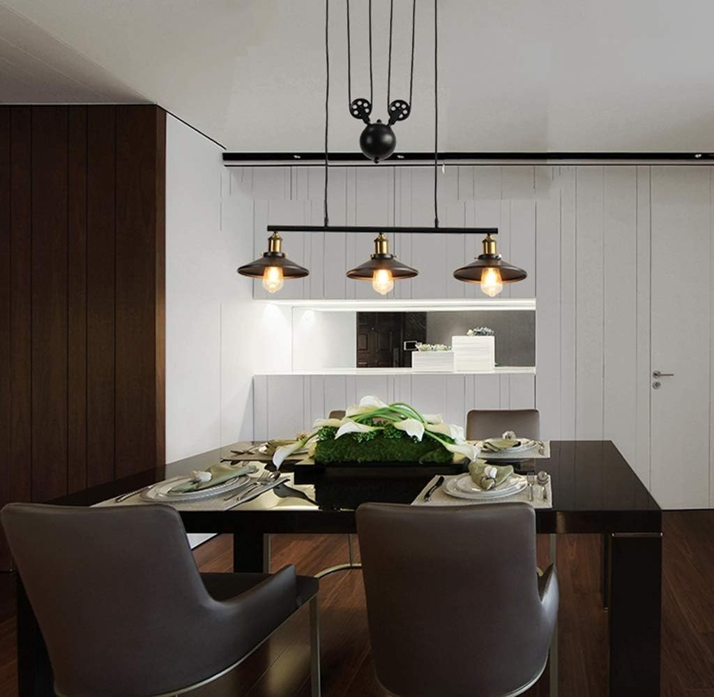 AUR - PEND - 6048 - 3C Darleen 3 - Light Black 42 - inch Chandelier - Lighting - Aura Lighting - Azar Group