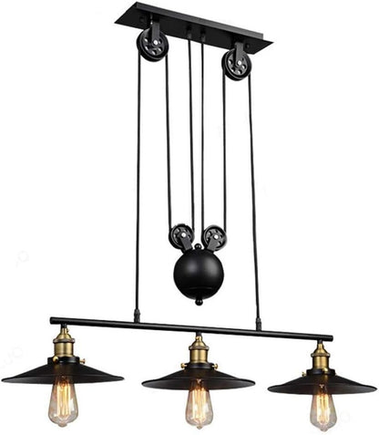 AUR - PEND - 6048 - 3C Darleen 3 - Light Black 42 - inch Chandelier - Lighting - Aura Lighting - Azar Group