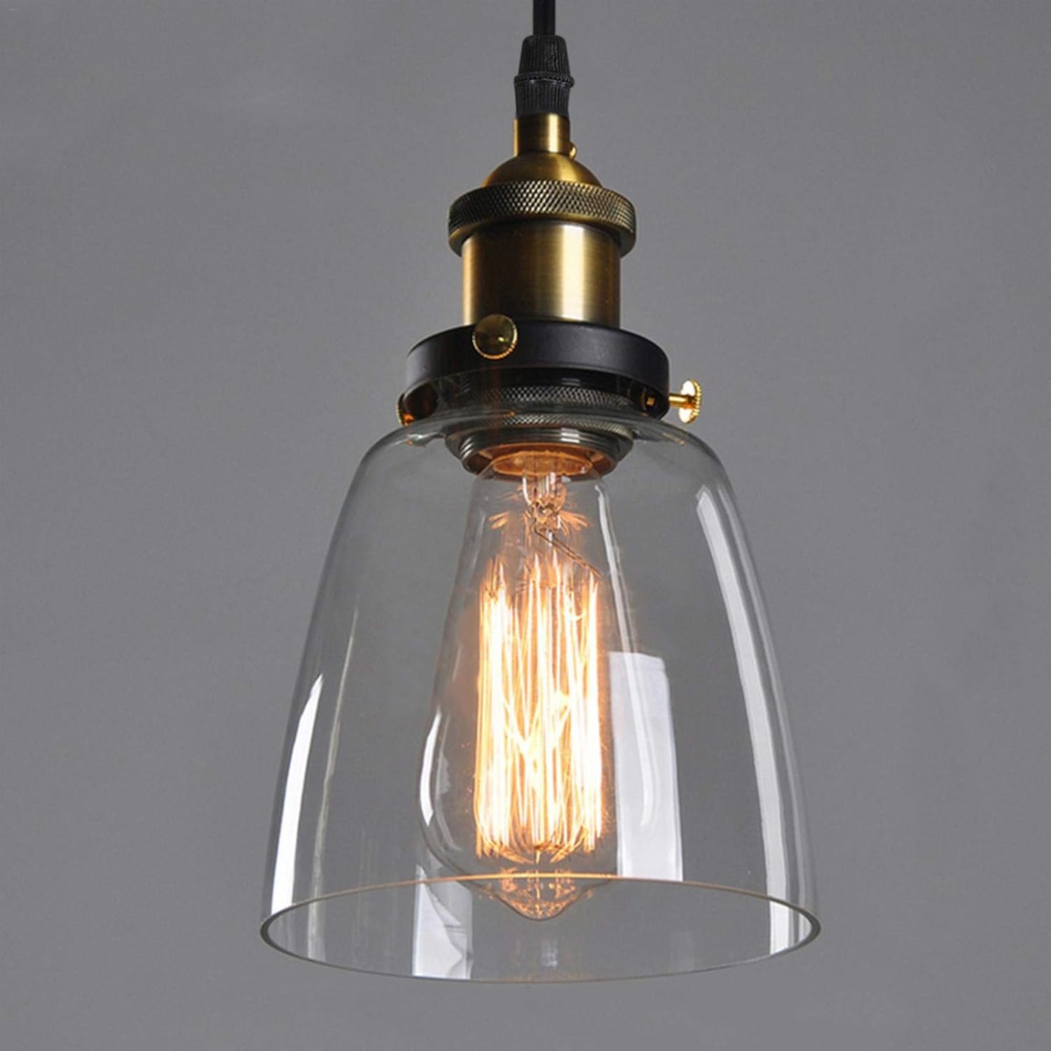 AUR - PEND - 6058 - 1 - YH Vintage - Inspired Glass Pendant Light - Lighting - Aura Lighting - Azar Group