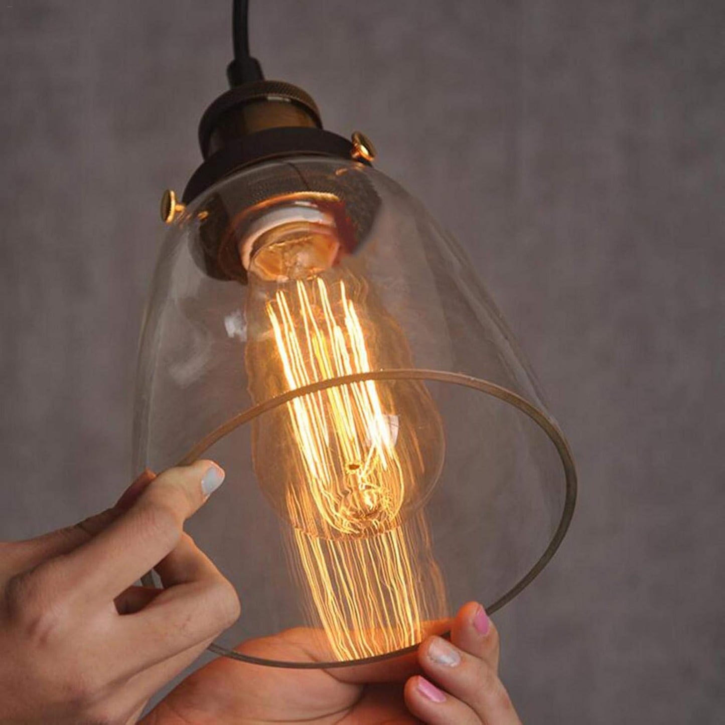 AUR - PEND - 6058 - 1 - YH Vintage - Inspired Glass Pendant Light - Lighting - Aura Lighting - Azar Group