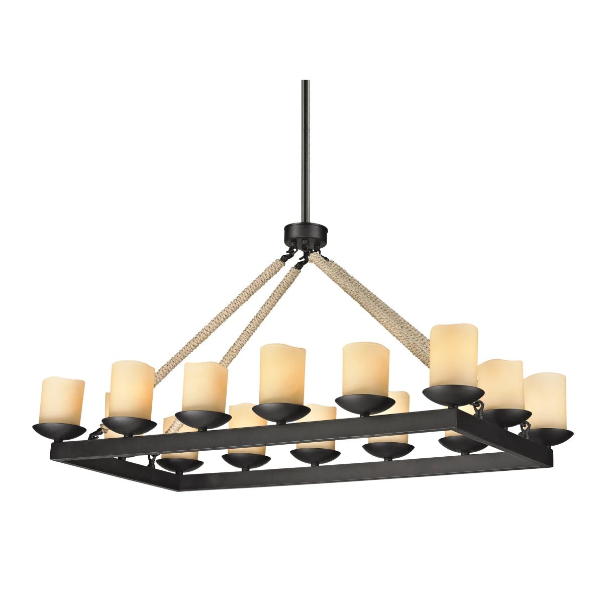 AUR - PEND - 8833 - D14 Rustic 14 - Light Rope Pendant Chandelier - Lighting - Aura Lighting - Azar Group